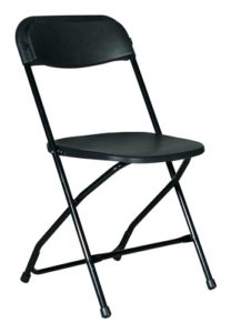 black metal chair for rent