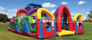 Wacky Chaos Inflatable Obstacle Course